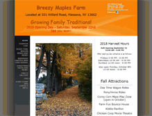 Tablet Screenshot of breezymaples.com